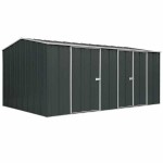 Spanbilt Eco Plus Workshop 1510 Colour 4.53m x 2.80m x 2.08m Gable Roof Workshop Shed Extra Large Garden Sheds